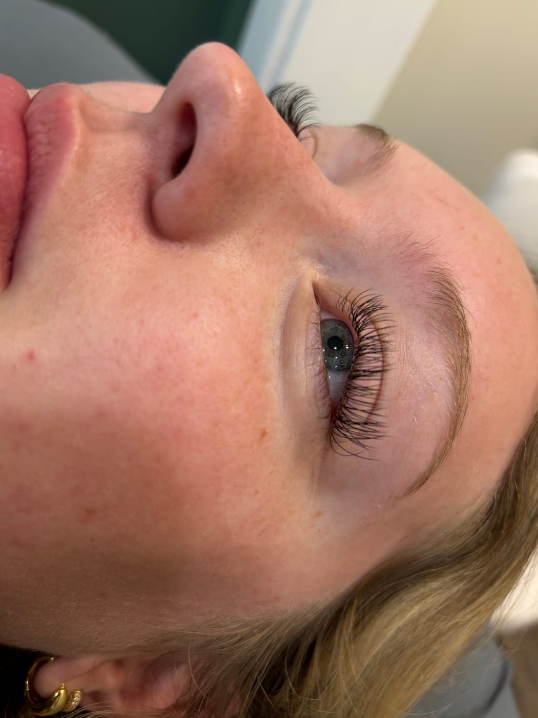 Lash extensions by Ainsley — close-up